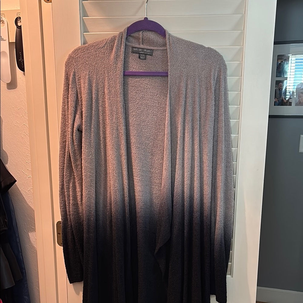 Barefoot Dreams Gray and Black ombré Cardigan